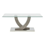 Table Kasmora grey wood-glass 110x60x45cm - Слика 2