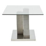 Table Kasmora grey wood-glass 110x60x45cm - Слика 3