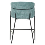 Bar stool Tolerse Inart green fabric-leg black metal - Слика 5