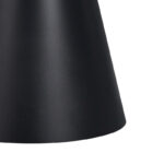 Fabrin Inart side table black marble sintered stone-black metal D50x46cm - Image 3