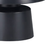 Coffee table Ginoze Inart black metal D70x40cm - Слика 3