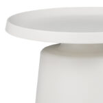 Coffee table Ginoze Inart white metal D70x40cm - Слика 2