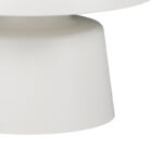 Coffee table Ginoze Inart white metal D70x40cm - Слика 3