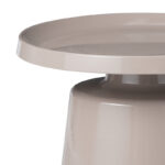 Coffee table Ginoze Inart cappuccino metal D70x40cm - Image 2