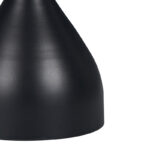 Kirkene Inart side table black marble color sintered stone and black metal D50x50cm - Слика 3