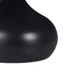 Kirkene Inart coffee table black marble sintered stone and black metal D70x40cm - Слика 3