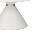 Coffee table Coozlin Inart white marble metal D70x40cm - Слика 3