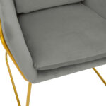 Armchair Mira grey-golden 65x69x86cm - Слика 6