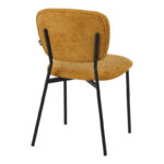 Cathair chair bouclé fabric in tampa color with black metallic legs 48x53x82cm - Слика 2