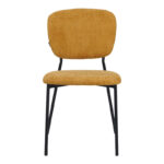 Cathair chair bouclé fabric in tampa color with black metallic legs 48x53x82cm - Слика 4