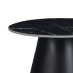 Fabrin Inart side table black marble sintered stone-black metal - Image 6
