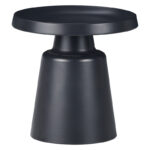 Coffee table Ginoze Inart 2 pieces set black color metal - Image 2