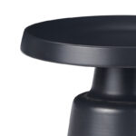 Coffee table Ginoze Inart 2 pieces set black color metal - Image 3