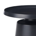 Coffee table Ginoze Inart 2 pieces set black color metal - Image 6