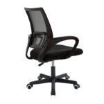Berto II office chair with mesh fabric in black shade 60x48x85-95cm - Слика 2