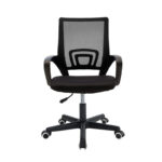 Berto II office chair with mesh fabric in black shade 60x48x85-95cm - Слика 4