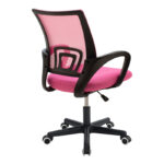 Berto II office chair with mesh fabric in pink-black shade 60x48x85-95cm - Слика 2