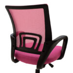 Berto II office chair with mesh fabric in pink-black shade 60x48x85-95cm - Слика 6