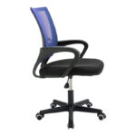 Berto II office chair with mesh fabric in blue-black shade 60x48x85-95cm - Слика 3
