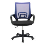 Berto II office chair with mesh fabric in blue-black shade 60x48x85-95cm - Слика 4