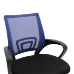 Berto II office chair with mesh fabric in blue-black shade 60x48x85-95cm - Слика 5
