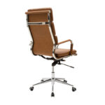 Manager office chair Tokyo with pu brown tabac antique colour - Слика 2