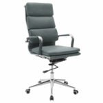 Manager office chair Tokyo with pu grey antique colour