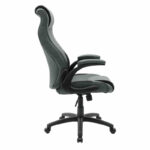 Manager office chair Bear with pu grey antique-black colour - Image 3