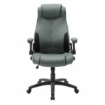 Manager office chair Bear with pu grey antique-black colour - Image 4