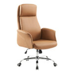 Manager office chair Derjio brown pu 68x66x115cm