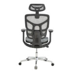 Director's office chair Karlo white-black mesh fabric 72x70x112cm - Image 6
