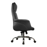 Manager office chair Derjio pu in black color 68x66x115cm - Image 3