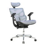 Director's office chair Karlo blue mesh fabric 72x70x112cm - Слика 3