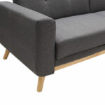 3 seated sofa-bed Carmelo Pakoworld dark grey fabric 214x80x86cm - Слика 6