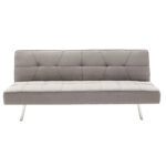 3 seater sofa-bed Travis with fabric in gray color 175x83x74cm - Слика 3