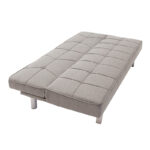 3 seater sofa-bed Travis with fabric in gray color 175x83x74cm - Слика 4