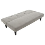 Sofa-bed Breathe fabric grey 167x77x73 cm - Слика 4