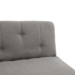 Sofa-bed Breathe fabric grey 167x77x73 cm - Слика 5