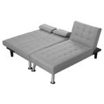 Corner sofa-bed reversible Brisk gray fabric 200x146x75cm - Слика 4