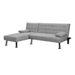 Corner sofa-bed reversible Brisk gray fabric 200x146x75cm - Слика 5
