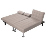 Reversible corner sofa-bed Brisk brown-grey fabric 200x146x75cm - Image 4