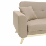 Carmelo sofa bed - beige-brown fabric 214x80x86 cm - Слика 4