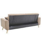 Carmelo sofa bed - beige-brown fabric 214x80x86 cm - Слика 6
