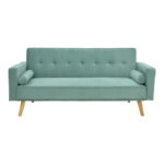 Sofa-bed Success 3-seater velvet in mint shade 190x80x84cm - Слика 2