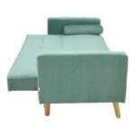 Sofa-bed Success 3-seater velvet in mint shade 190x80x84cm - Слика 5