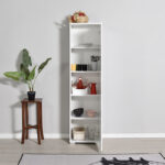 Multipurpose cabinet Chad1  white gloss 45x32x169cm - Слика 2