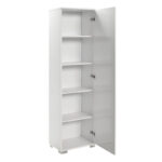Multipurpose cabinet Chad1  white gloss 45x32x169cm - Слика 3