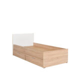 Bed Maeve with storage space in white sonoma 90x190cm - Слика 4