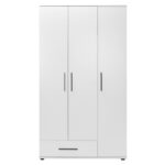 Wardrobe Dynamic with 3 doors in white colour 103x52x187cm - Слика 4