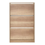 Shoe cabinet Step 18 pairs natural 73x26x119cm - Слика 3